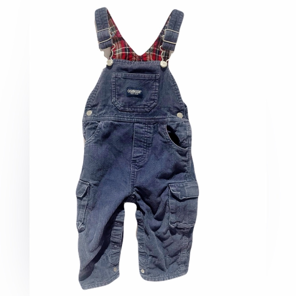 Oshkosh flannel lined corduroy overalls